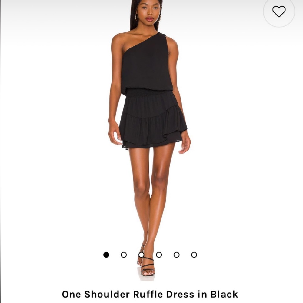 Krisa one shoulder ruffle dress